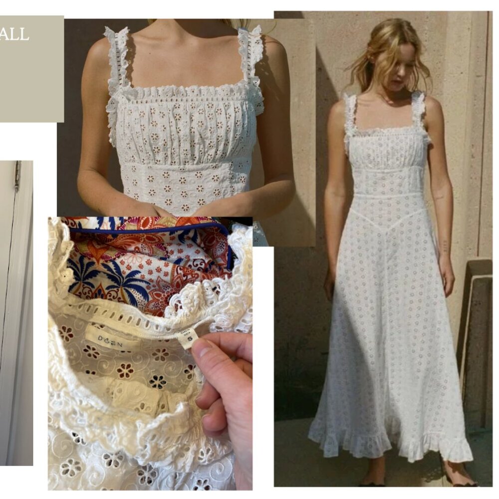 DÔEN / ROMA DRESS IN POWDER / SIZE SMALL